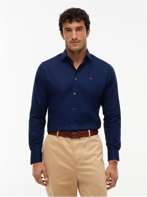 cl non iron solid shirt TOMMY HILFIGER | MW0MW45307DCC